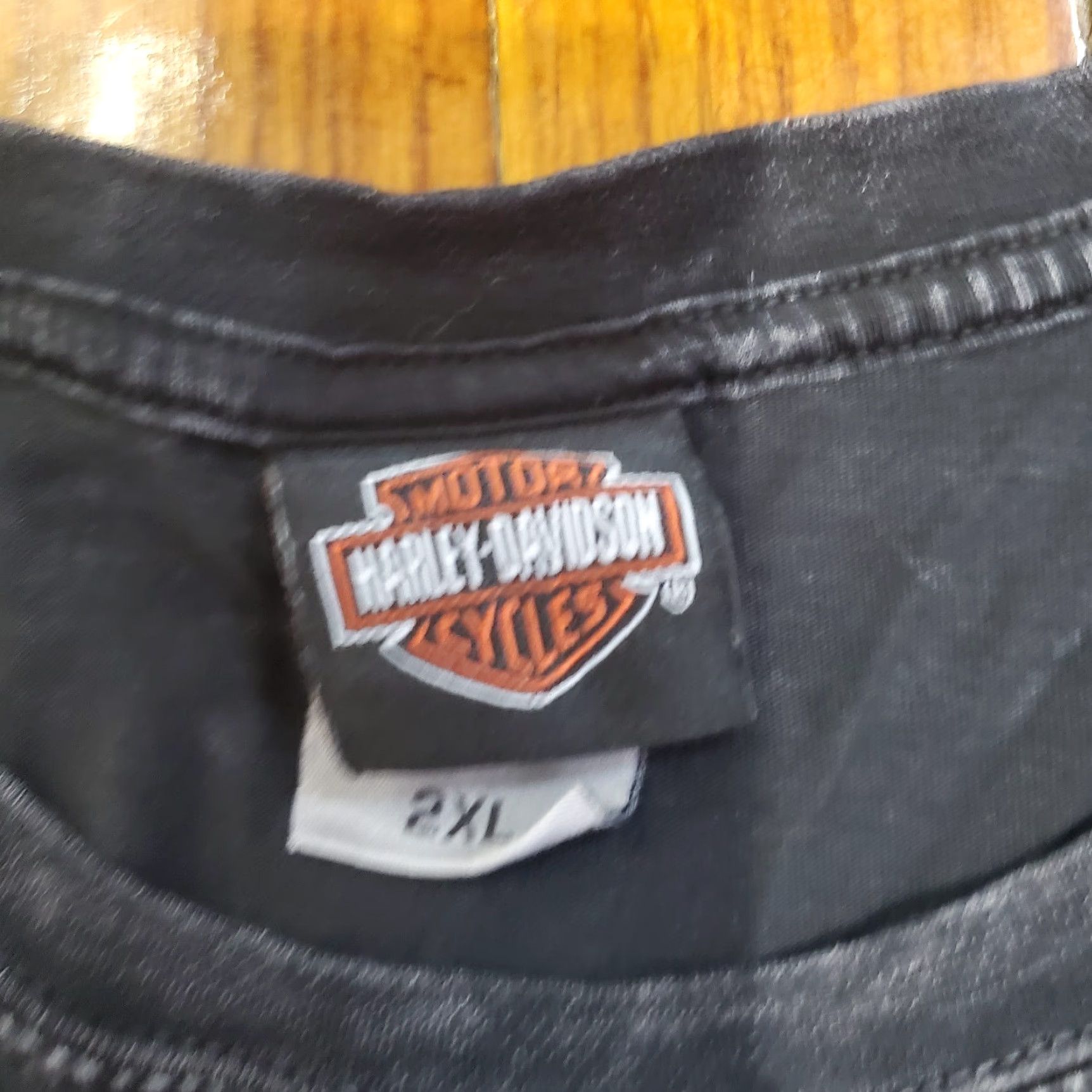 Harley Davidson VINTAGE Harley-Davidson T-Shirt 2XL Black Acid Wash No Cages Adirondack Y2K Size US XXL / EU 58 / 5 - 4 Thumbnail