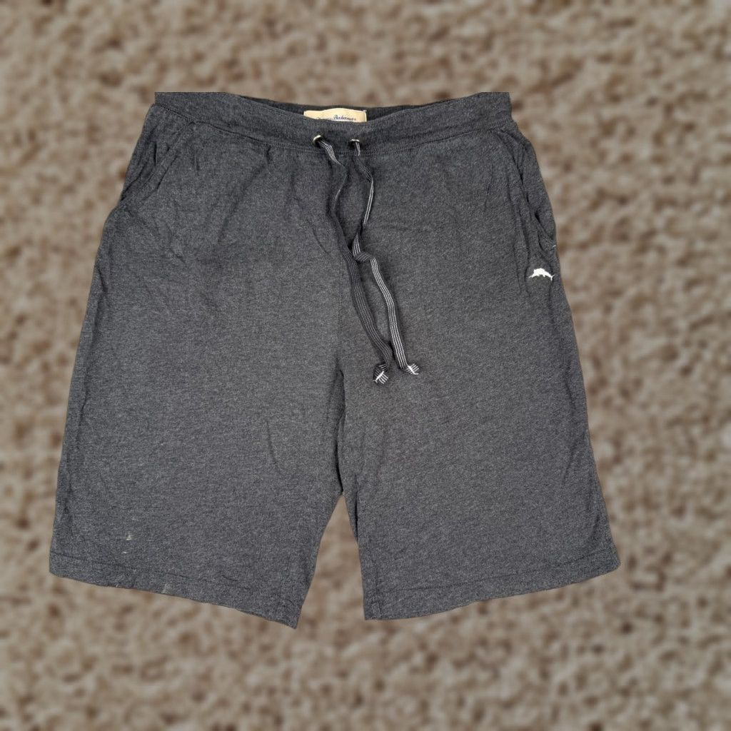 Tommy Bahama Tommy Bahama Shorts Men's Short Adult Medium Gray Elastic Waist Lightweight Pockets Beach Aloha Mens Size US M / EU 48-50 / 2 - 1 Thumbnail
