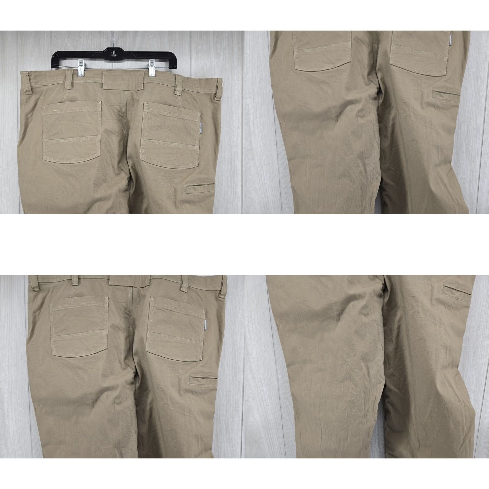 Duluth Trading Company Duluth Trading Co Flex Fire Hose Pants Khaki Cargo Canvas Workwear Men’s 44x30 Size US 44 / EU 60 - 8 Thumbnail