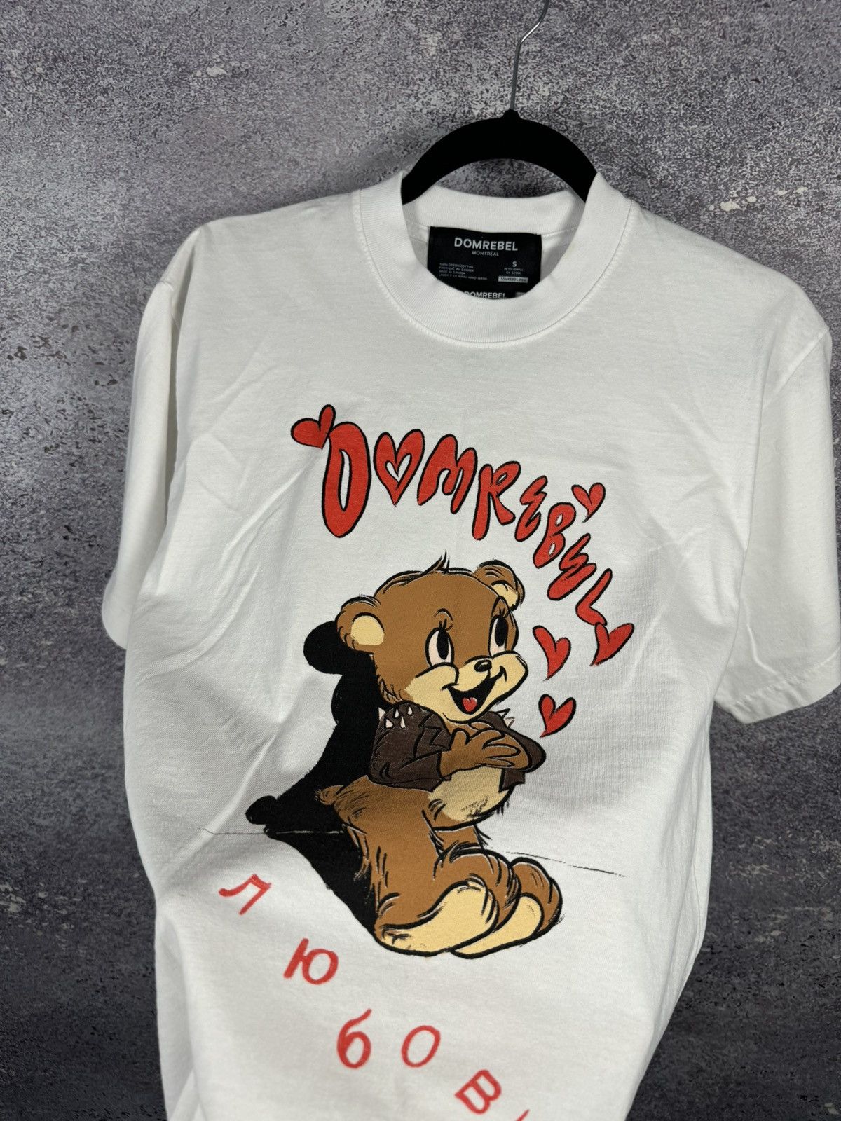 DOMREBEL Dom Rebel Montreal Graphic Print LOVE ❤️ White T Shirt Small Size US S / EU 44-46 / 1 - 7 Thumbnail