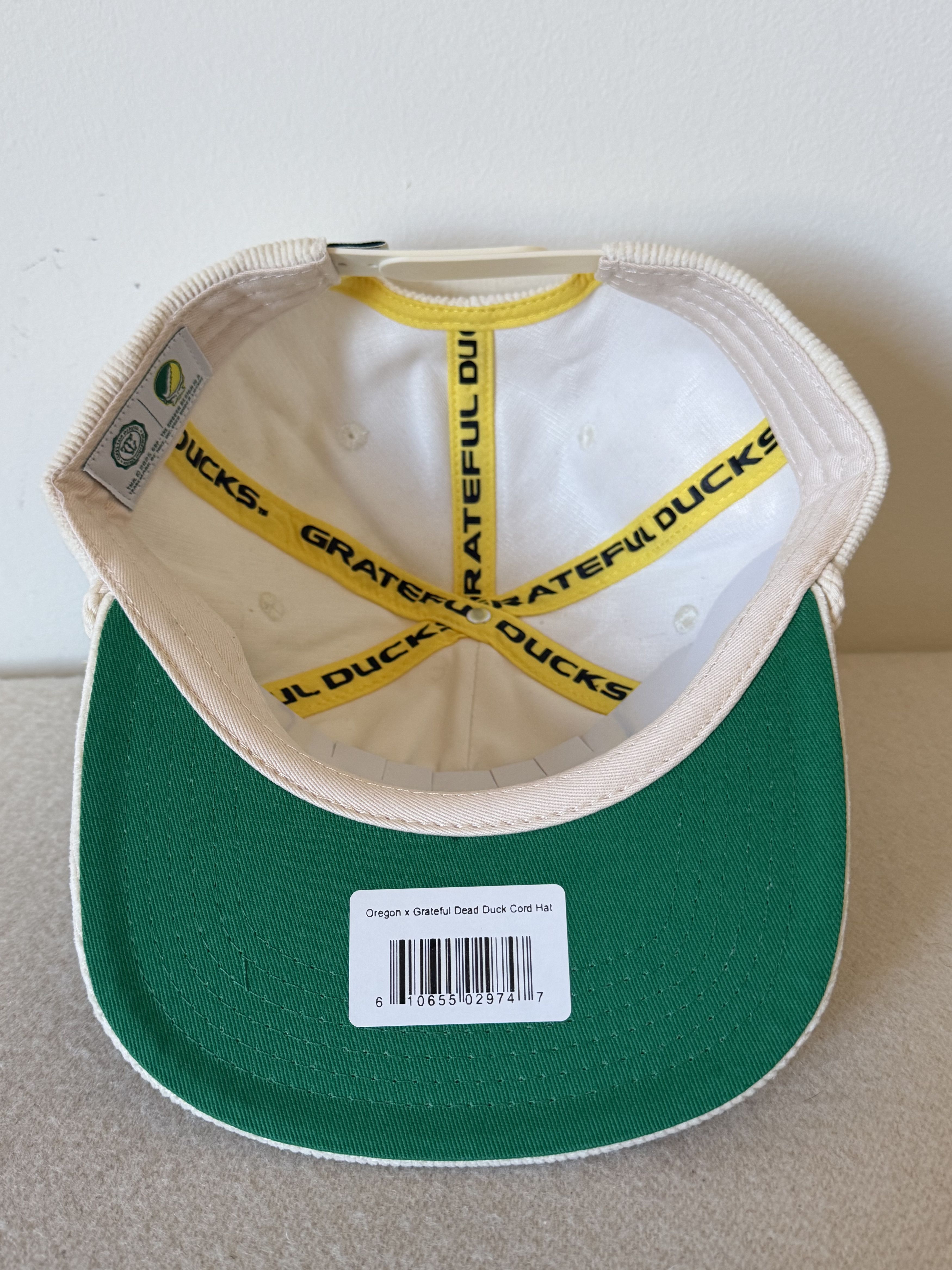 Grateful Dead × Nike Nike Grateful Dead Oregon Ducks Corduroy Hat in White Size ONE SIZE - 5 Thumbnail