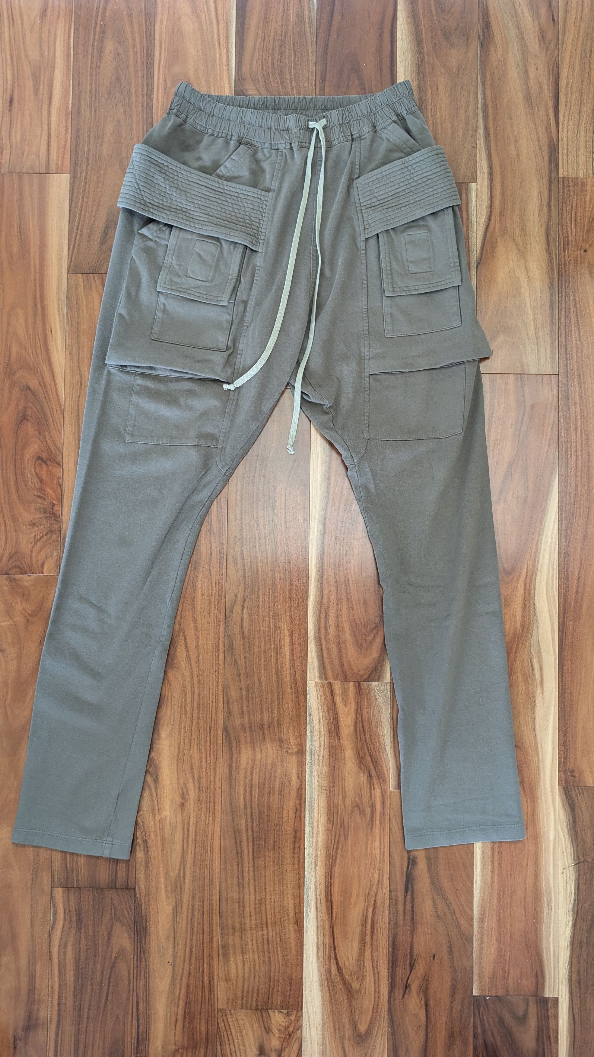 Rick Owens Drkshdw Rick Owens DRKSHDW Creatch Cargo Pant Heavy Cotton Jersey Size US 34 / EU 50 - 1 Thumbnail
