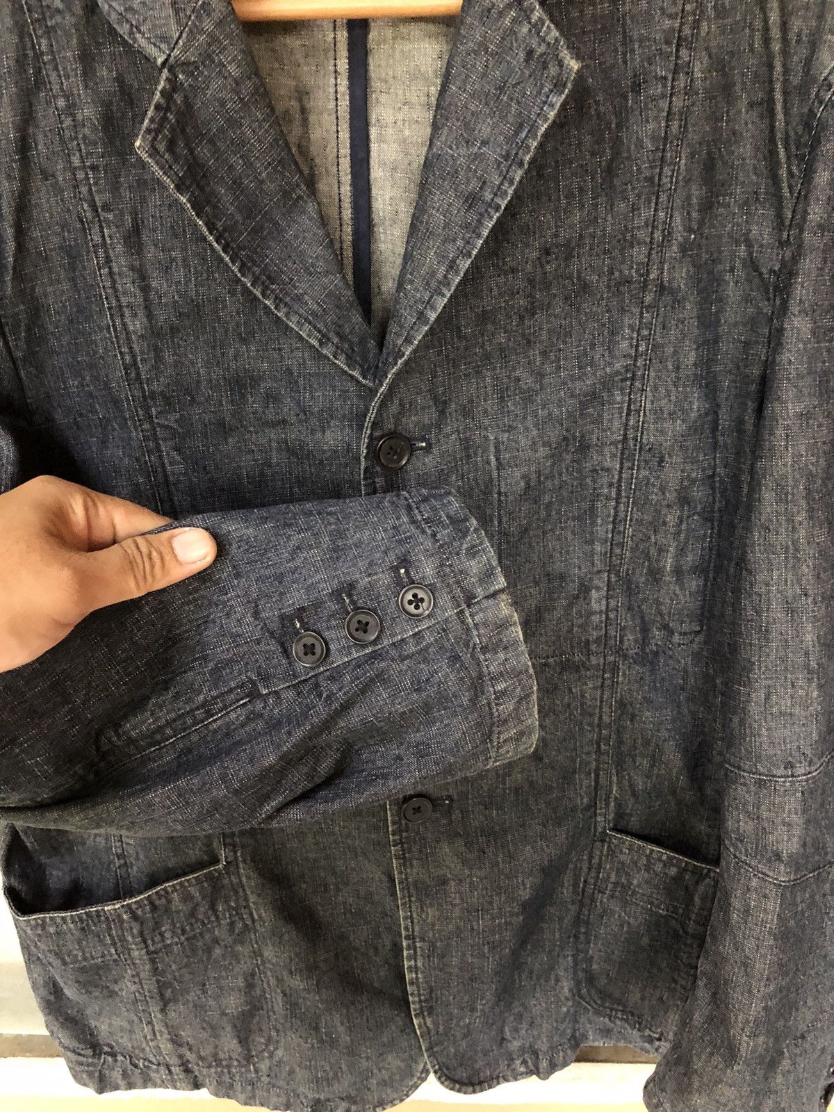 Kansai Yamamoto Vintage Kansai Jeans Denim Jacket Size US L / EU 52-54 / 3 - 3 Thumbnail