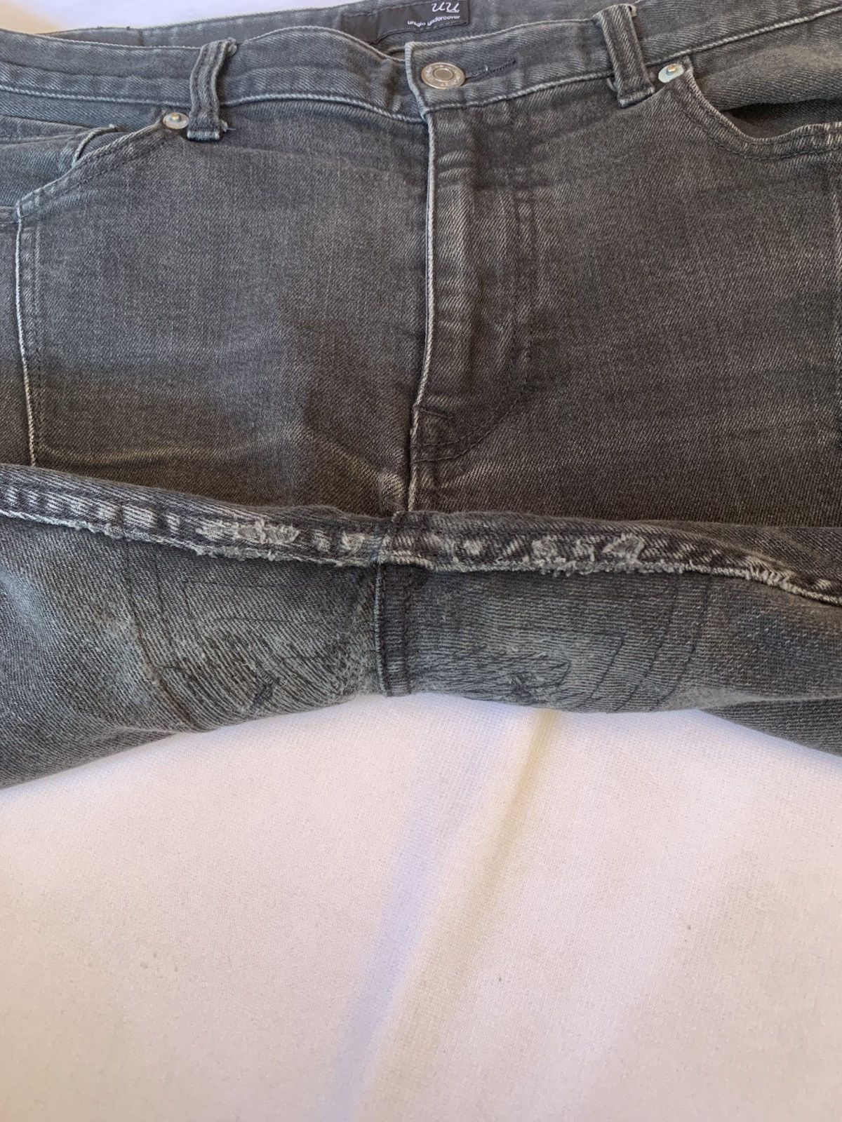 Hysteric Glamour × Undercover UU UNDERCOVER JEANS BLACK CARGO ZIPPER POCKET Size US 34 / EU 50 - 15 Thumbnail