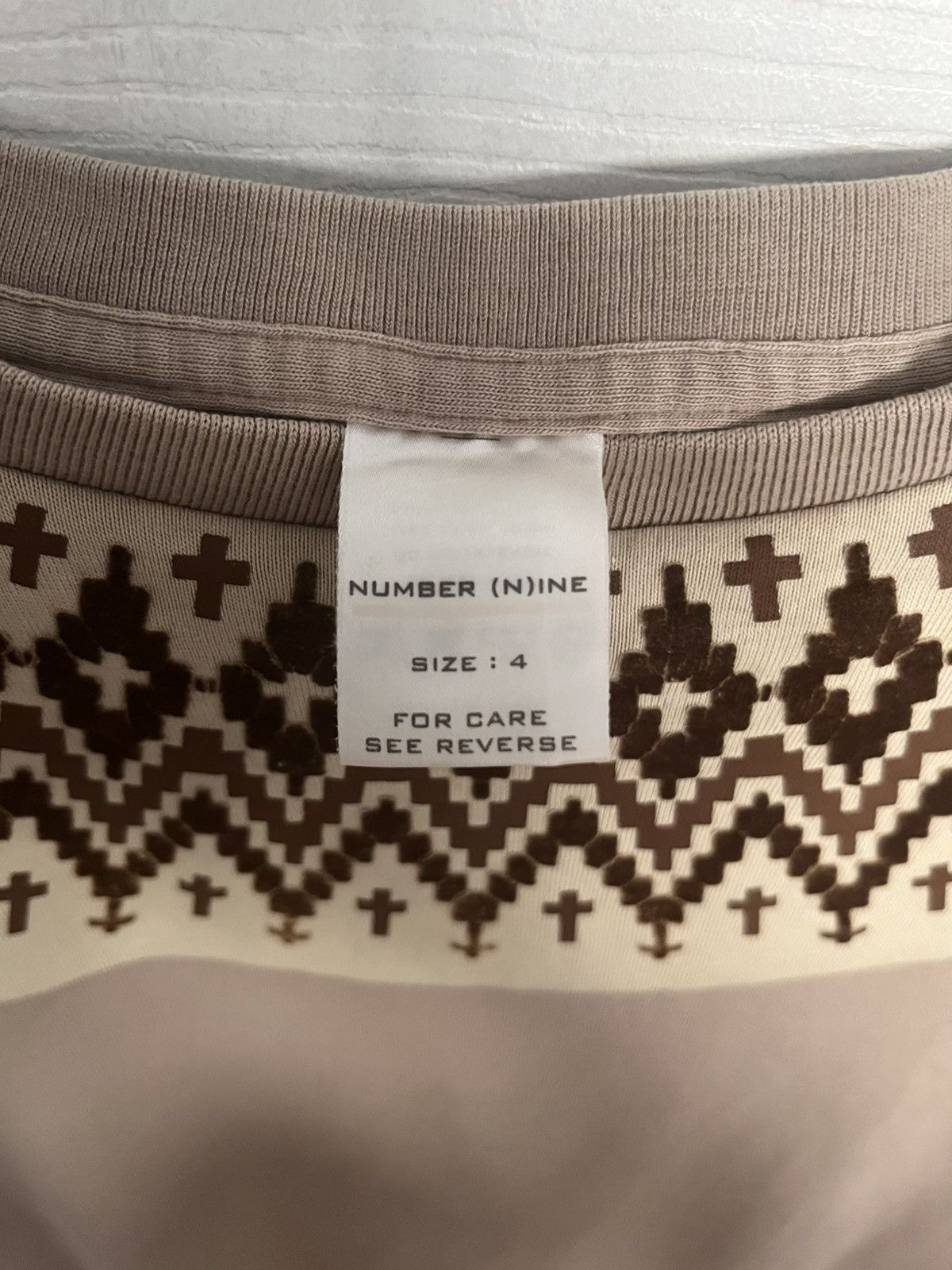 Japanese Brand Number (n)ine AW02 Nowhere Man Tribal Tee Size US L / EU 52-54 / 3 - 4 Thumbnail