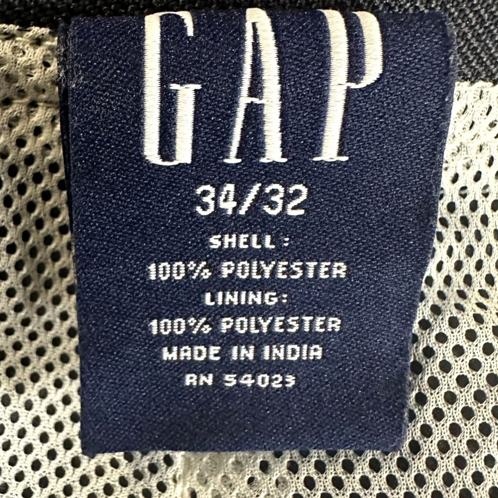 Gap GAP Mens Windpants Windbreaker Pants 34X32 Dark Grey Wind Rain Resistant Outdoor Pockets NEW Size US 34 / EU 50 - 5 Thumbnail