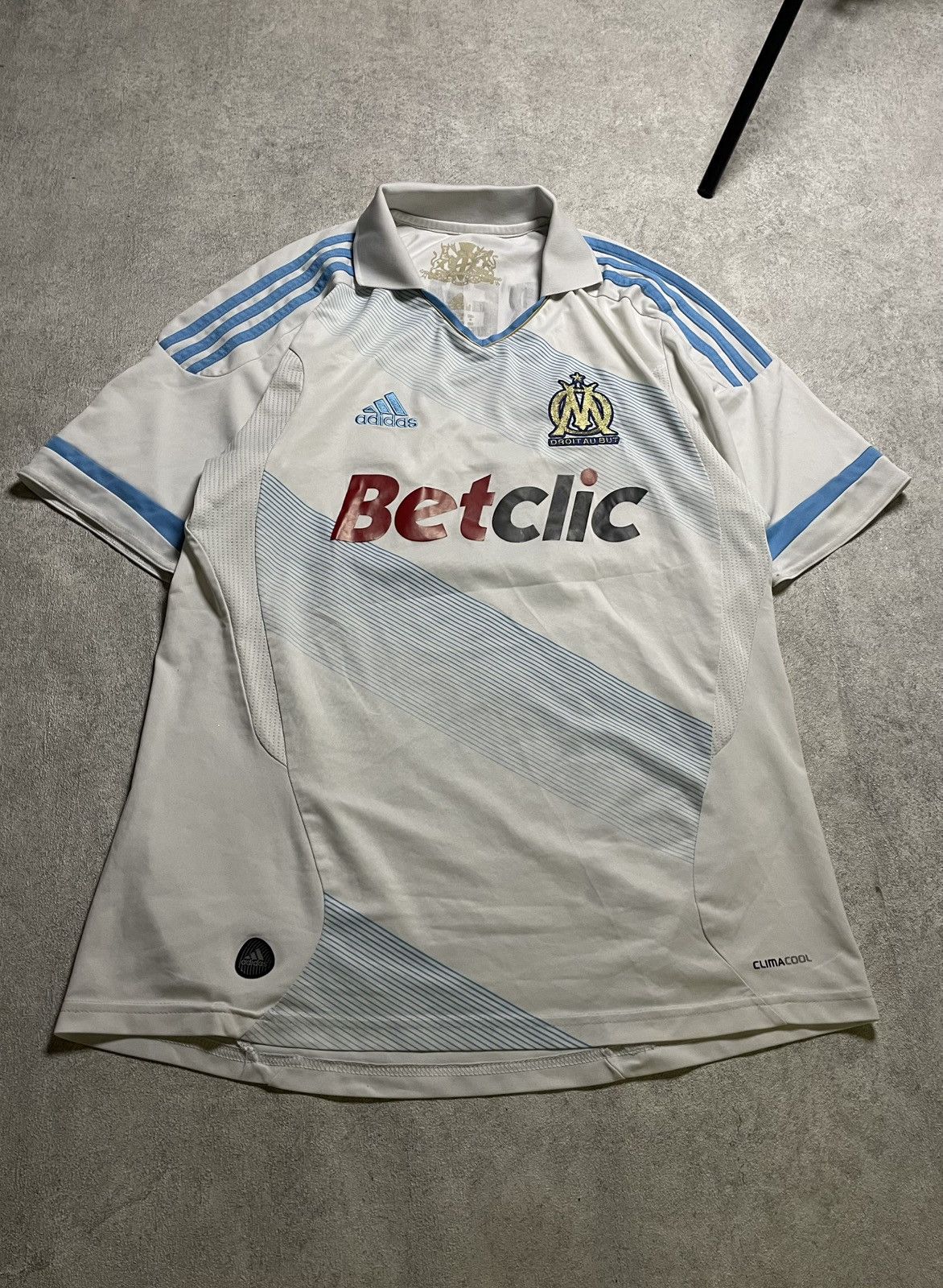 Adidas Olympique Marseille 2010/11 Home Jersey – Rémy SOCCER JERSEY Size US L / EU 52-54 / 3 - 23 Thumbnail