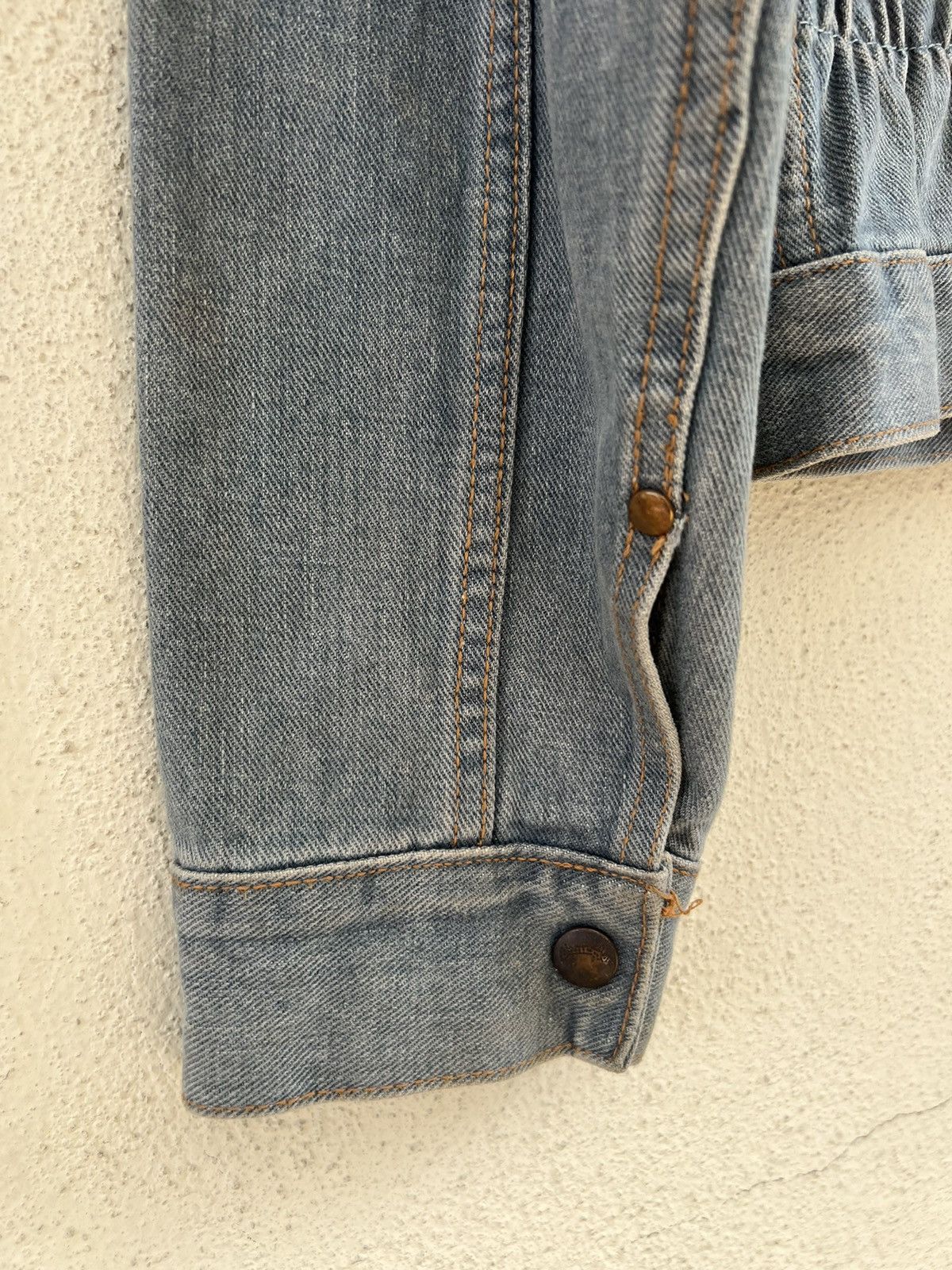 Vintage Vintage 90s Wrangler Blue Bell Faded Grey Denim Jacket Size US L / EU 52-54 / 3 - 16 Thumbnail