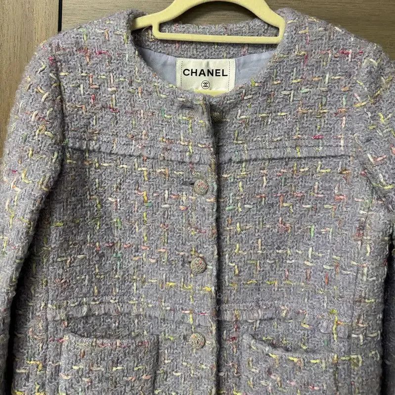 Chanel Chanel Purple Wool Women's Jacket . Size XS / US 0-2 / IT 36-38 - 2 Thumbnail