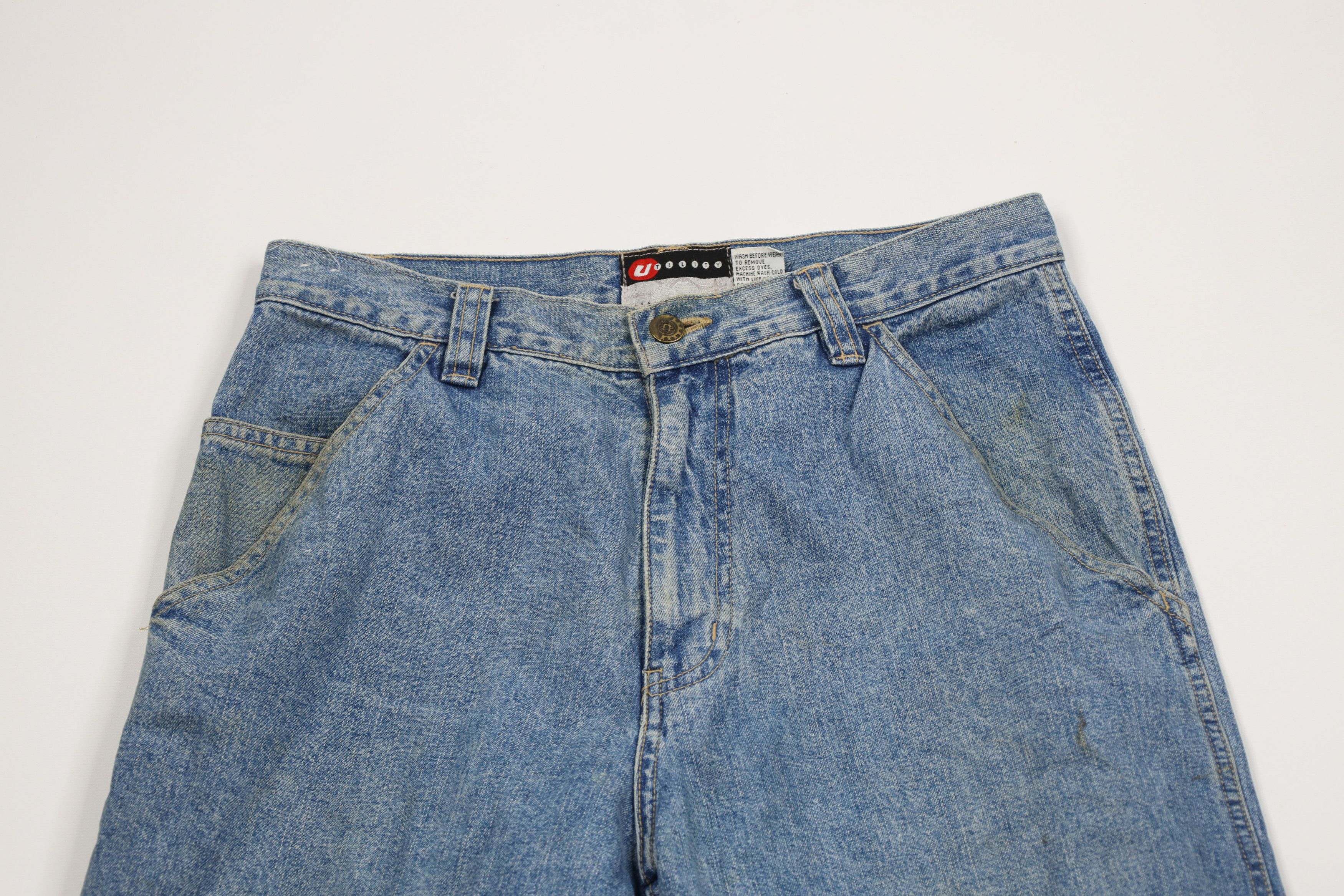 Vintage Vintage 90s Y2K Streetwear Baggy Fit Dungaree Denim Jeans Size US 30 / EU 46 - 2 Thumbnail