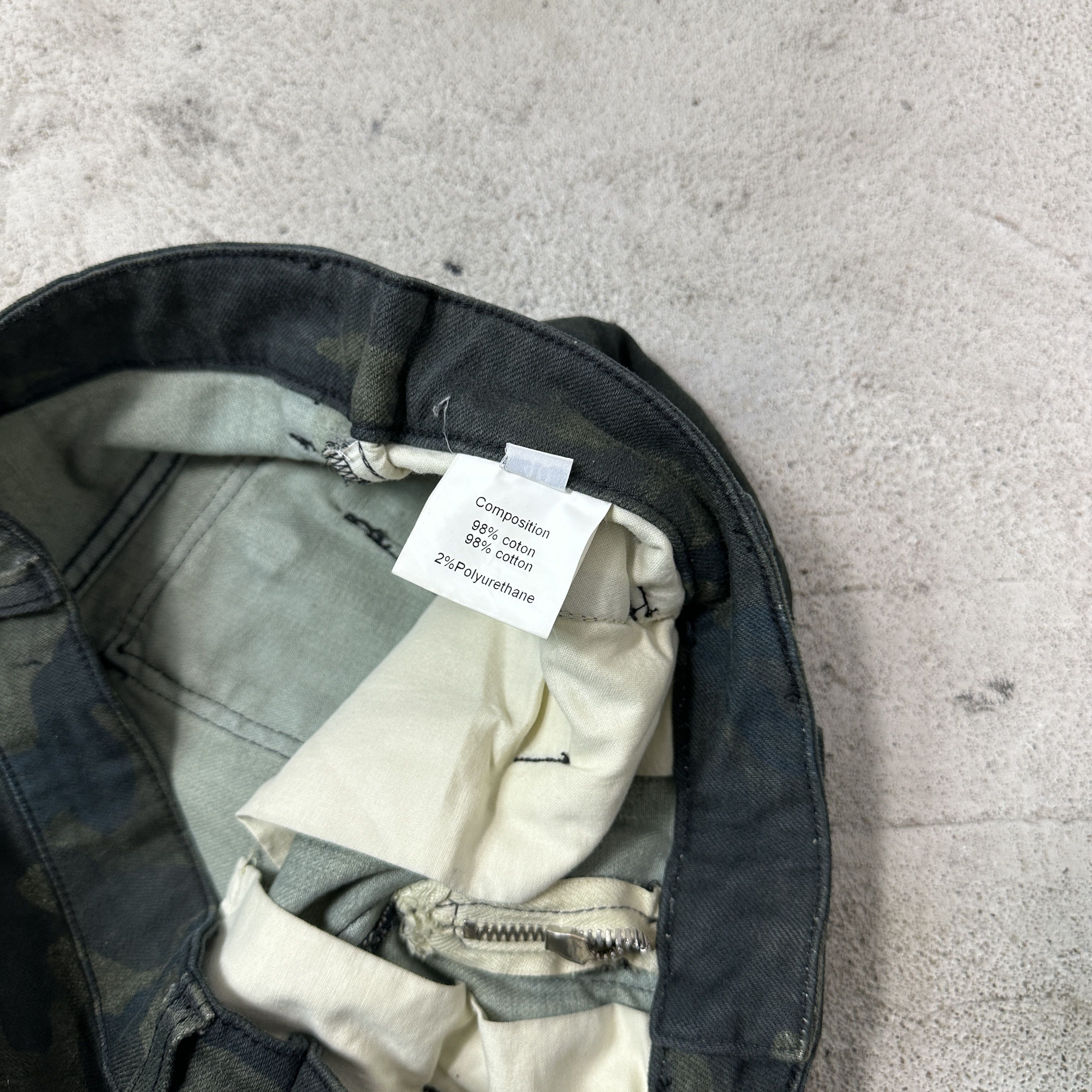 Balmain Vintage Gorpcore Camo Biker Balmain Pants Y2K Size 26" / US 2 / IT 38 - 3 Thumbnail