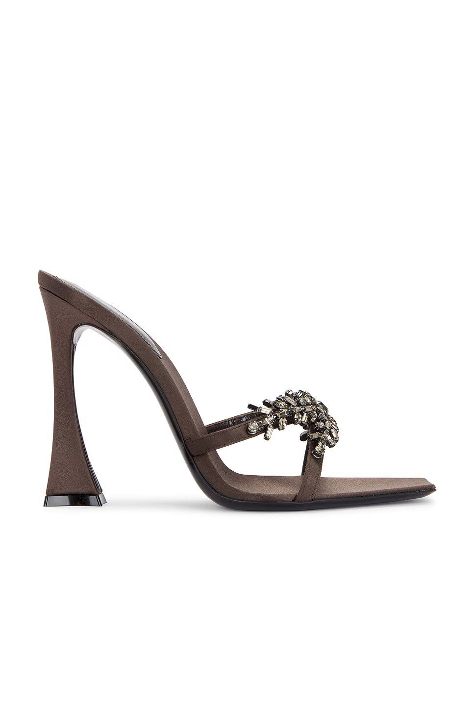 Saint Laurent Paris o1tr1nto0326 799991 Liz Mules in Satin Crepe in Dark Rust Size US 9 / IT 39 - 1 Thumbnail