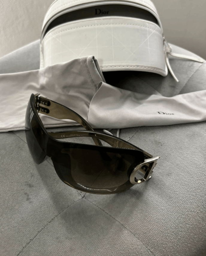 Dior × John Galliano × Vintage Christian Dior Sunglasses Airspeed Shield Mask Vintage Size ONE SIZE - 2 Thumbnail