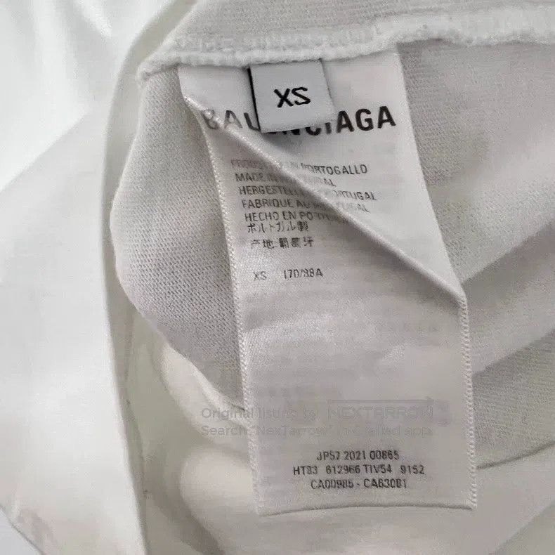 Balenciaga Balenciaga Green Logo White Short Sleeve Size US XS / EU 42 / 0 - 3 Thumbnail
