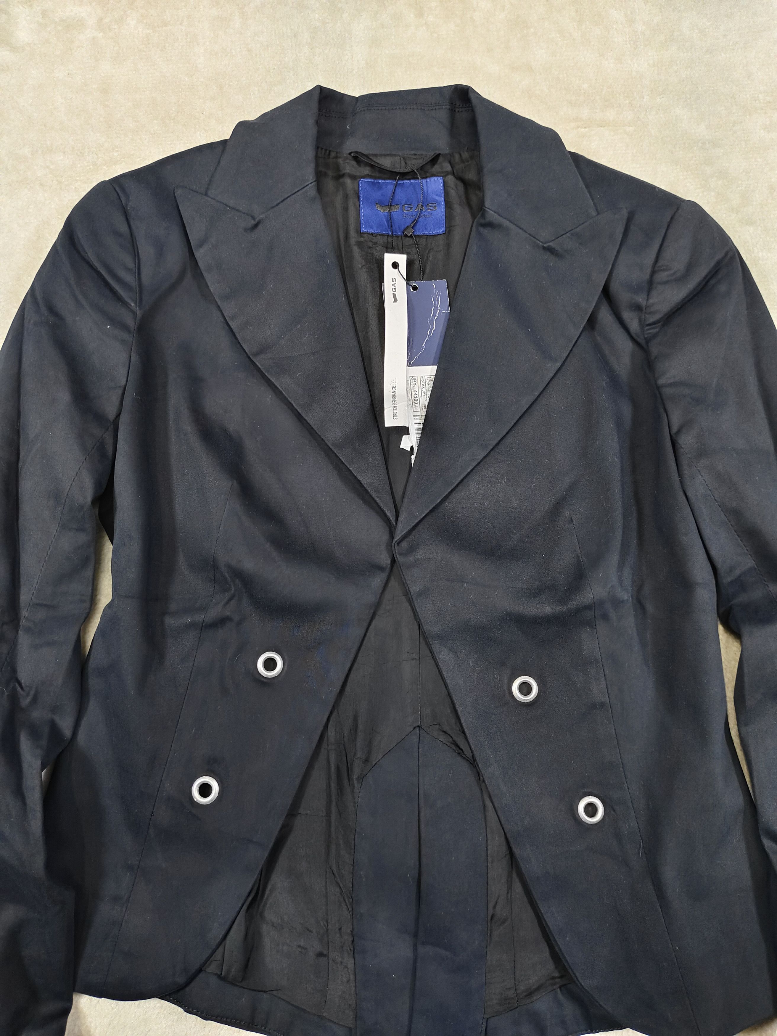 GAS GAS🇯🇵 Silia Asymmetric Up-Down Hem Tail Cut Cropped Blazer Size M / US 6-8 / IT 42-44 - 5 Thumbnail