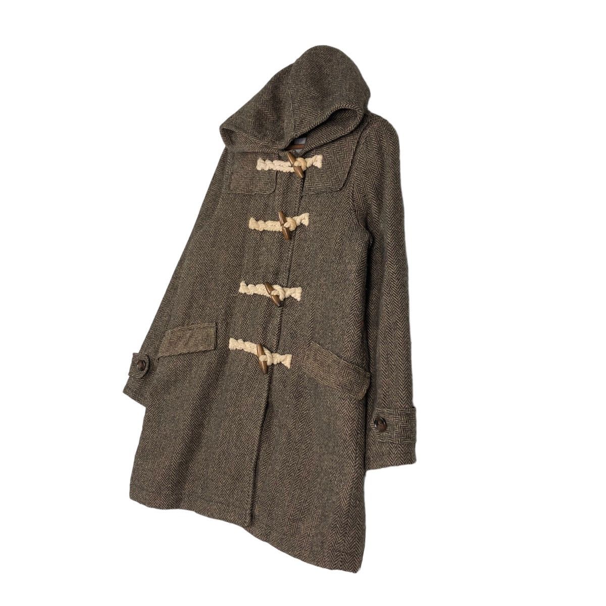 Harris Tweed 📌VINTAGE LONG JACKET WOOL HARRIS TWEED Size US M / EU 48-50 / 2 - 4 Thumbnail