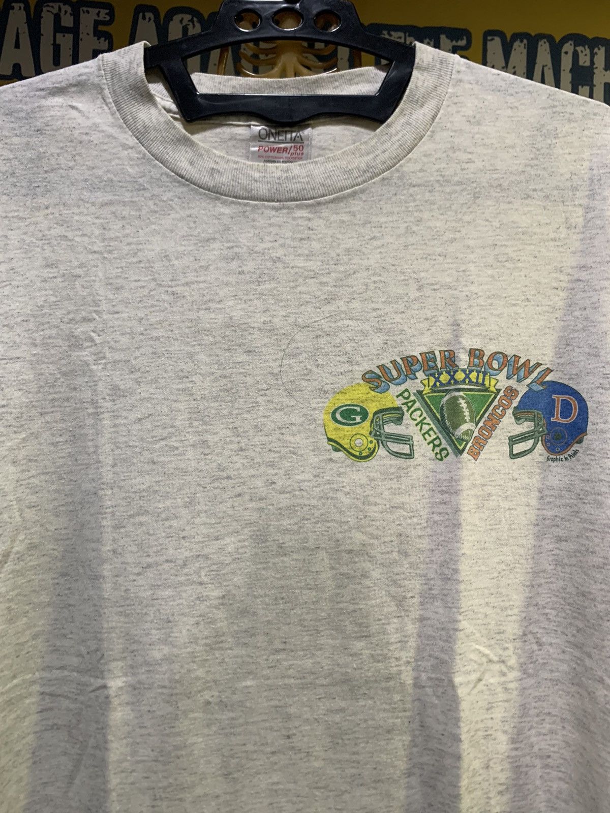 All Sport Vtg SUPER BOWL “Packers (Brett Favre)Vs Broncos (John Elway) Size US L / EU 52-54 / 3 - 1 Thumbnail