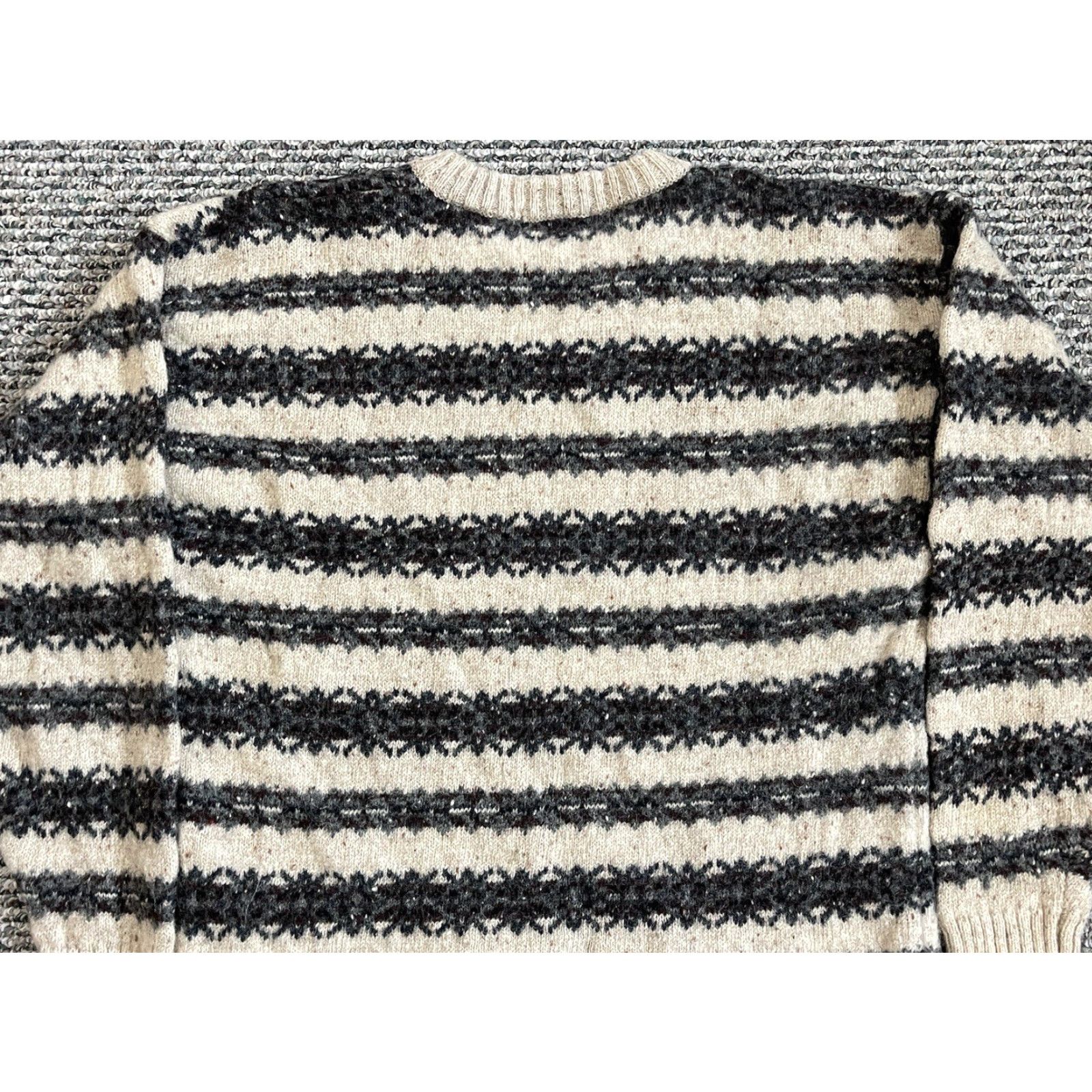 Jantzen VINTAGE Jantzen Sweater Men M Medium Beige Wool Fair Isle Nordic 90s Knit Pullover Size US M / EU 48-50 / 2 - 6 Thumbnail
