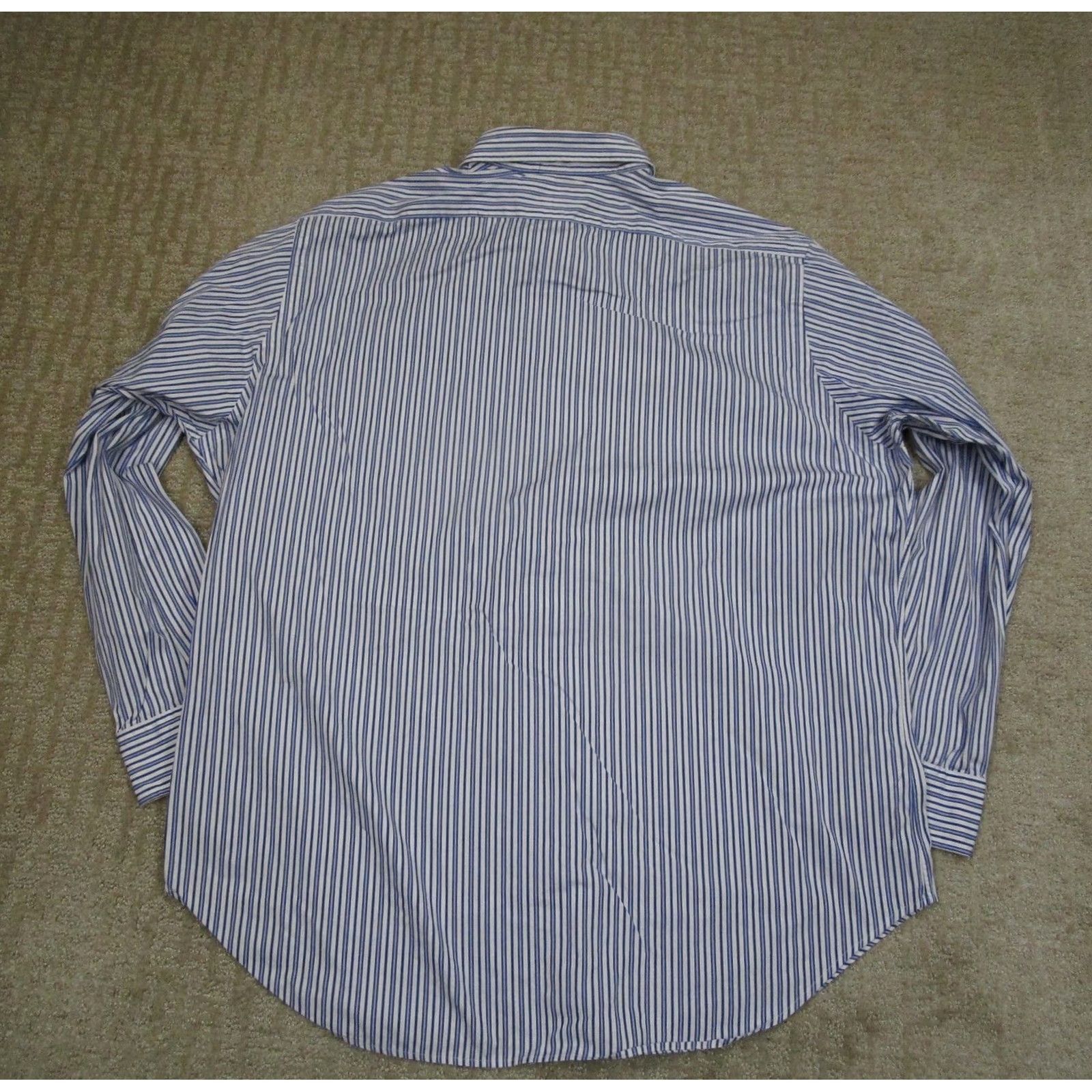 Polo Ralph Lauren Polo Ralph Lauren Shirt Men XL Blue Striped Classic Fit Button Down Size US XL / EU 56 / 4 - 3 Thumbnail