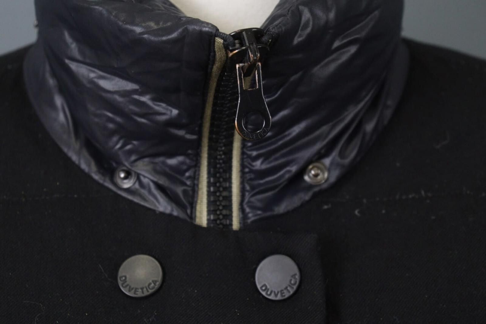 Duvetica Duvetica Black Wool Mock Neck Zip Puffer Jacket Size 44 Size M / US 6-8 / IT 42-44 - 7 Thumbnail