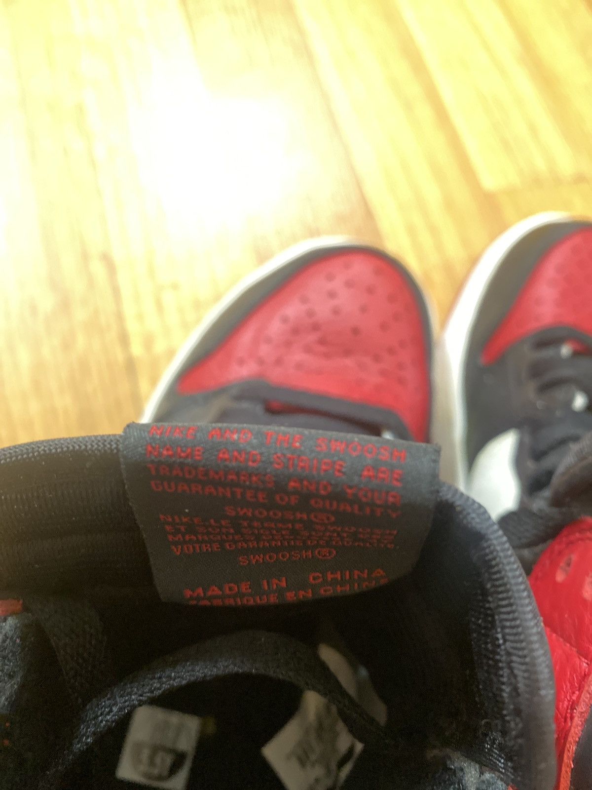 Jordan Brand × Nike Air Jordan 1 Bred Toe Size US 5.5 / EU 38 - 11 Thumbnail