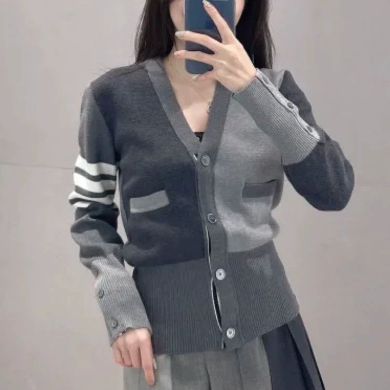 Thom Browne Thom Browne Knitted cardigan jacket Size S / US 4 / IT 40 - 1 Thumbnail