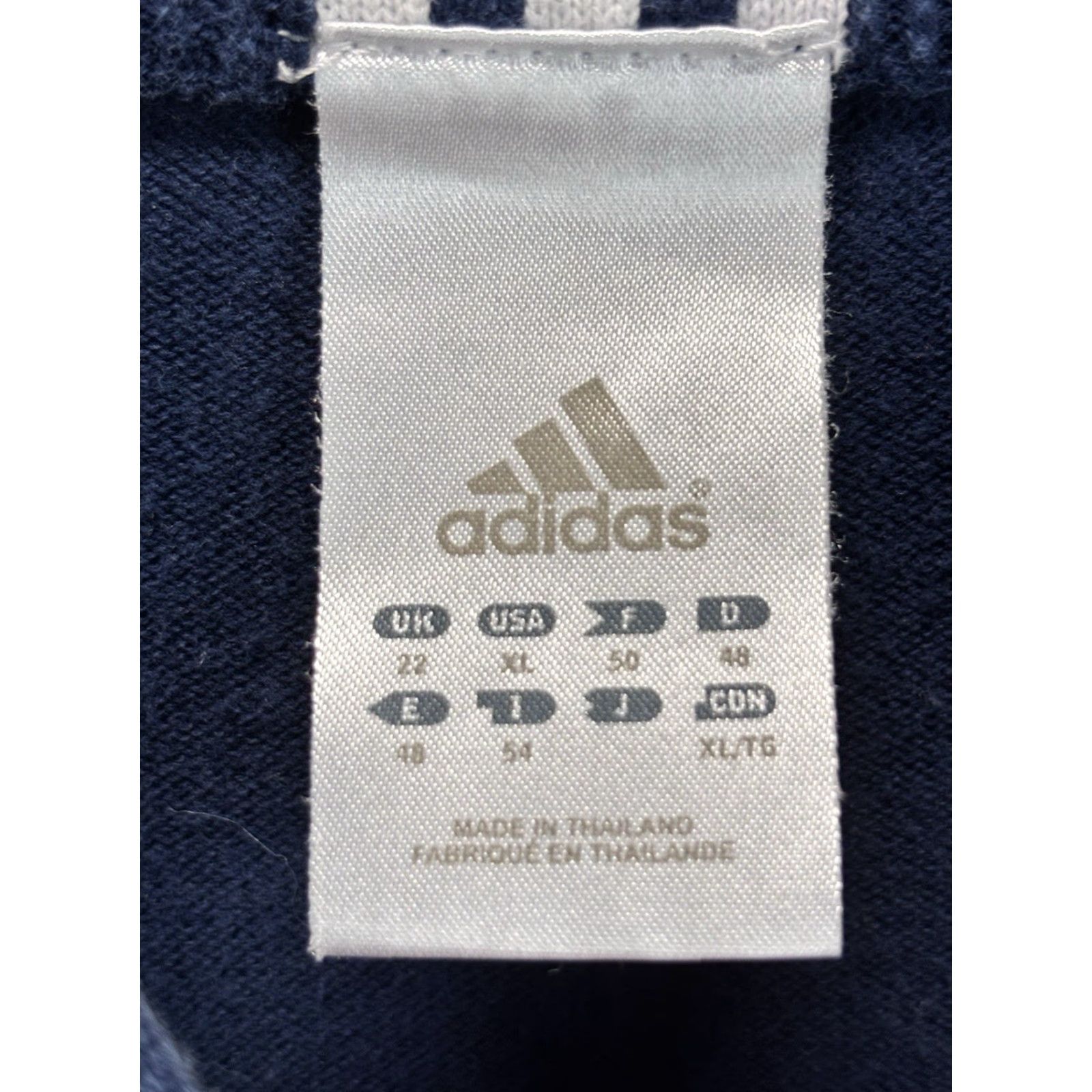 Adidas VINTAGE Adidas 1/4 Zip Sweater Men XL Navy 3-Stripe Knit Pullover Mock Neck Long Sleeve Cardigan Casual Winter Size US XL / EU 56 / 4 - 5 Thumbnail