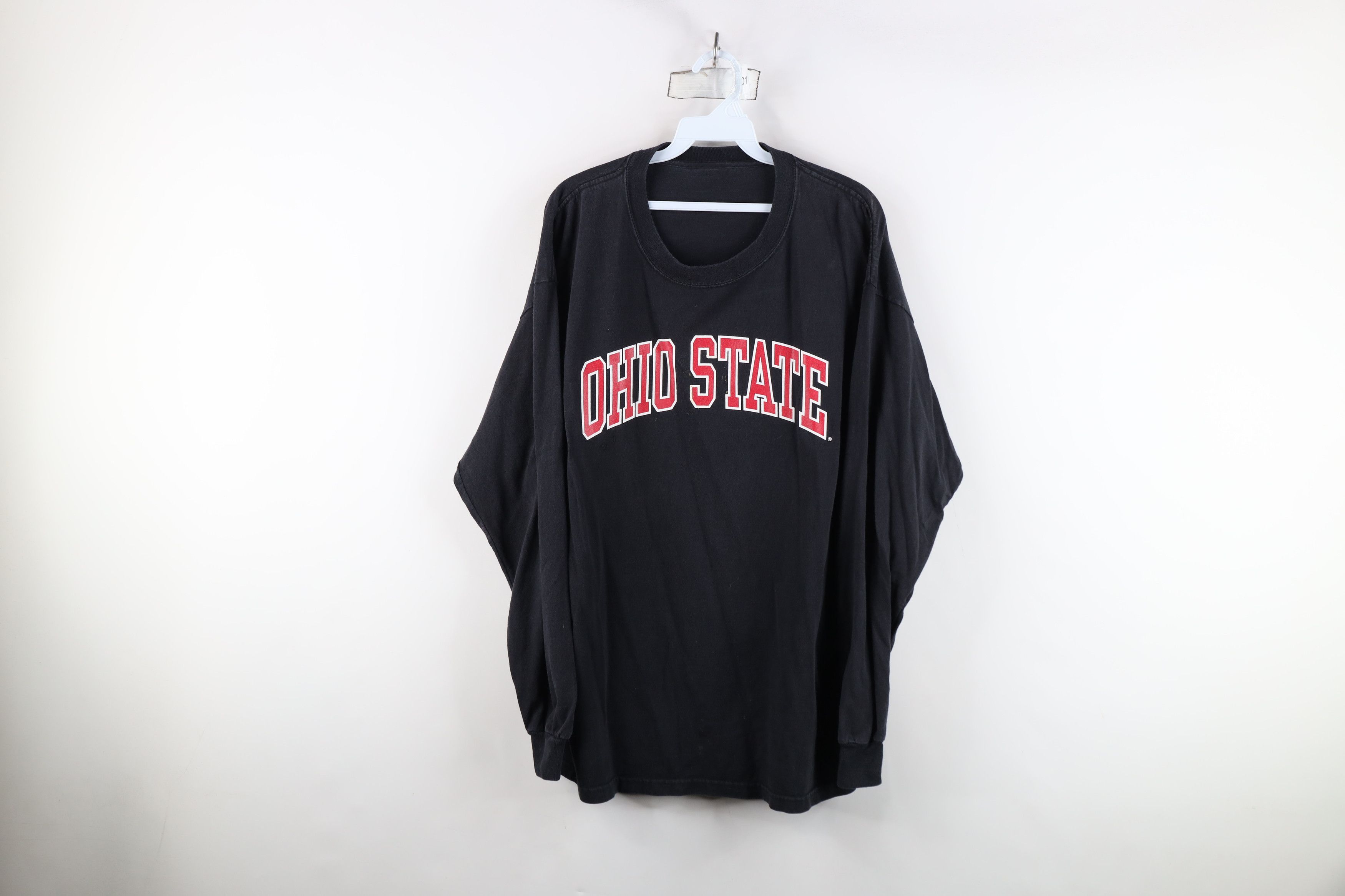 Vintage Vintage 90s Ohio State University Long Sleeve T-Shirt Black Size US XL / EU 56 / 4 - 1 Thumbnail