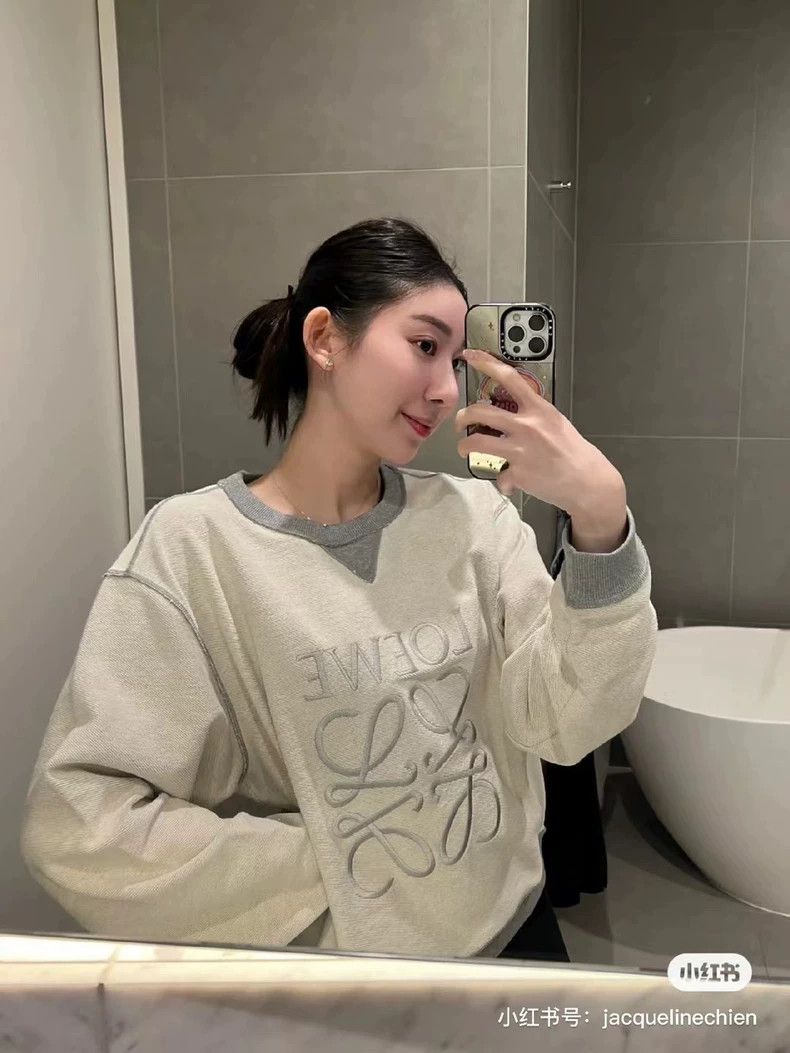 Loewe LOEWE Grey big logo hoodie Size XS / US 0-2 / IT 36-38 - 7 Thumbnail