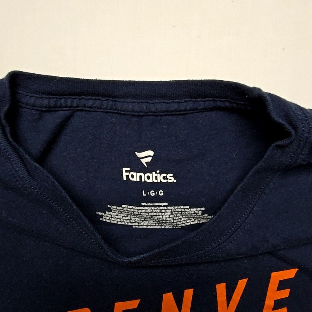 NFL Denver Broncos Fanatics T-Shirt Graphic Logo Blue L NFL Tee Size US L / EU 52-54 / 3 - 6 Thumbnail