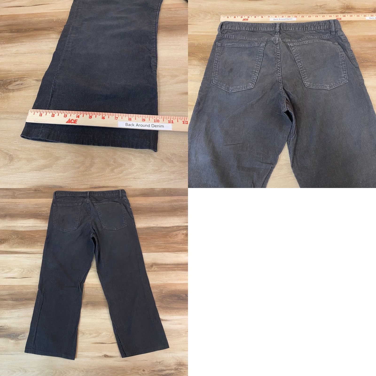 Banana Republic Banana Republic Boot Cut Corduroy Pants Mens 35x30 Gray Cotton Casual Boots? Size US 35 - 8 Thumbnail