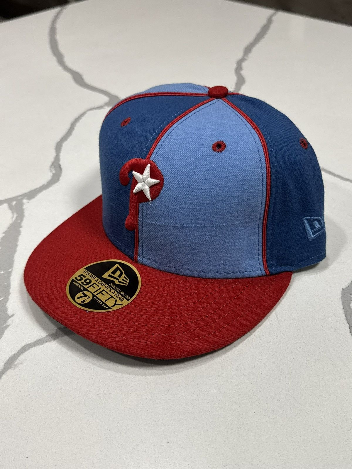 New Era Vintage Philadelphia Phillies pin wheel Fitted Baseball Cap Size ONE SIZE - 14 Thumbnail