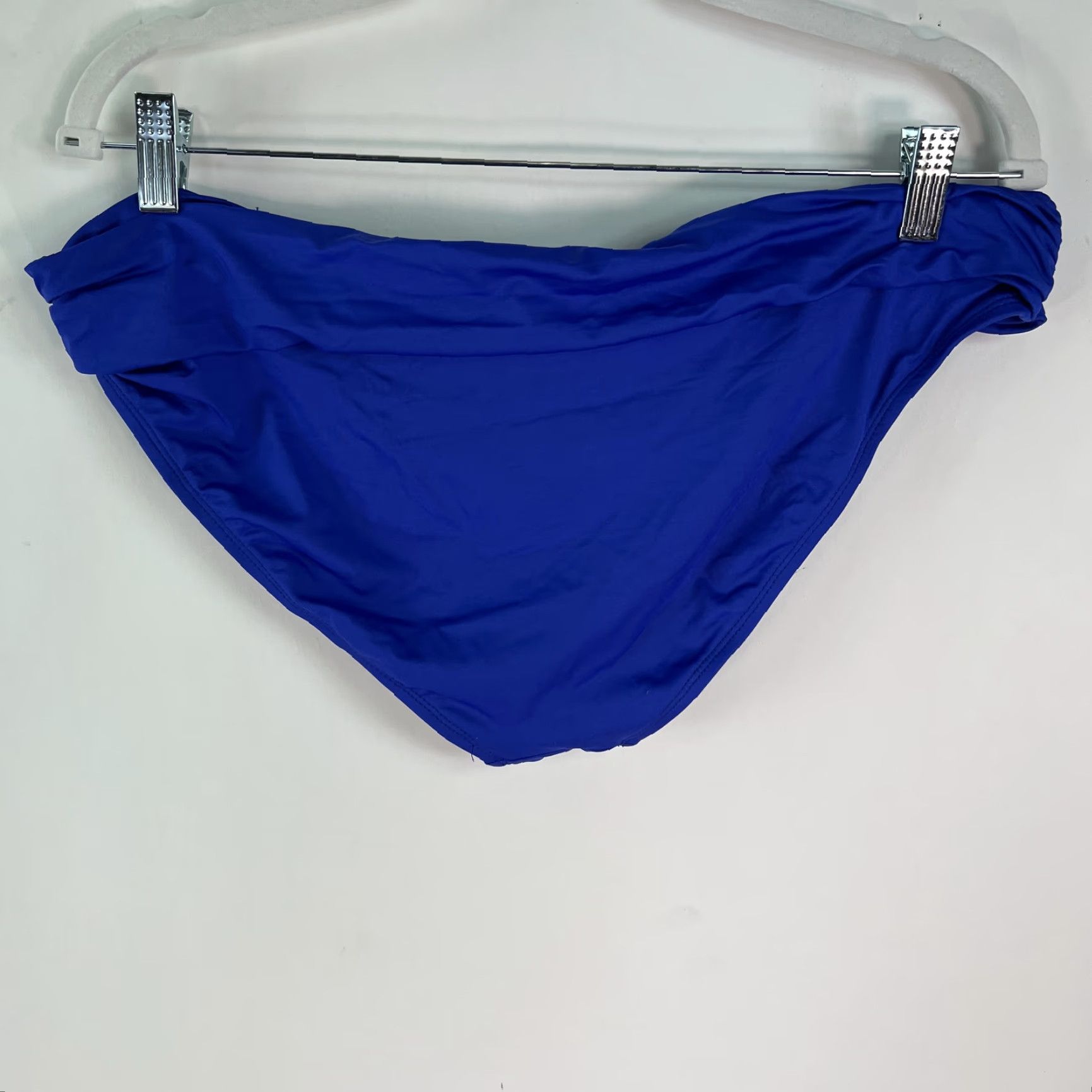 Apt. 9 Apt. 9 Bottom Womens Size 12 Royal Blue Bikini Pull On Ruched New Size 34" / US 12 / IT 48 - 2 Thumbnail