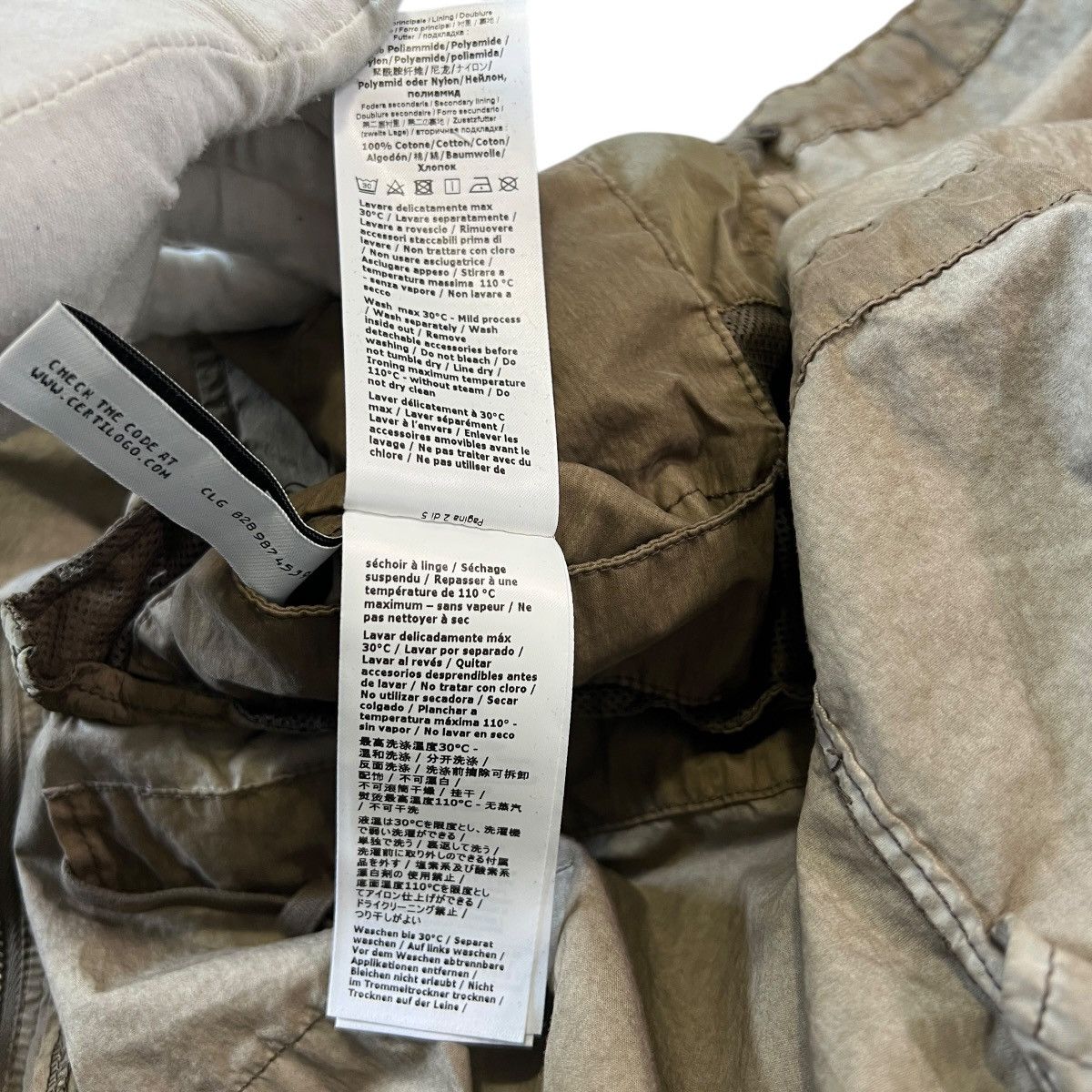 C.P. Company C.P. COMPANY Garment Dyed Multi-Pocket Cargo Jacket - Khaki Size US M / EU 48-50 / 2 - 11 Thumbnail