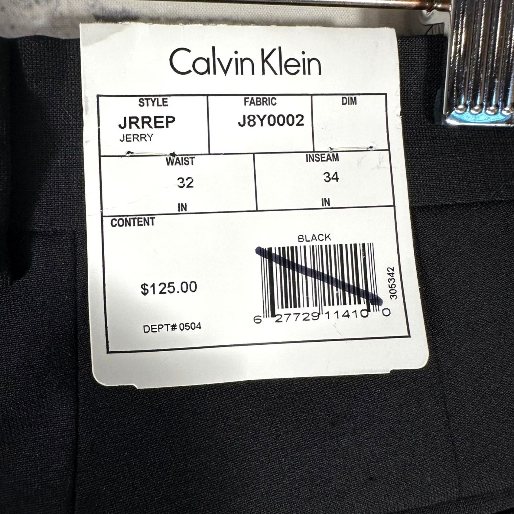 Calvin Klein Calvin Klein Jerry Slim Fit Black Wool Blend Dress Pants 32x34 NWT JRREP Size US 32 / EU 48 - 3 Thumbnail