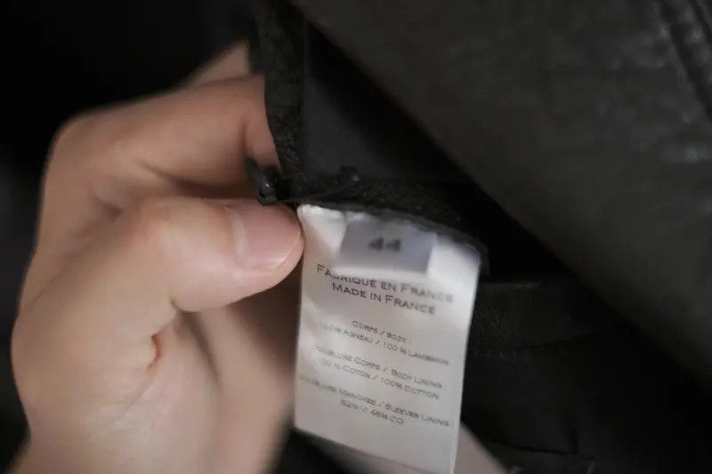 Balmain Black Pebble Leather Perfecto Biker Jacket Size US S / EU 44-46 / 1 - 3 Thumbnail