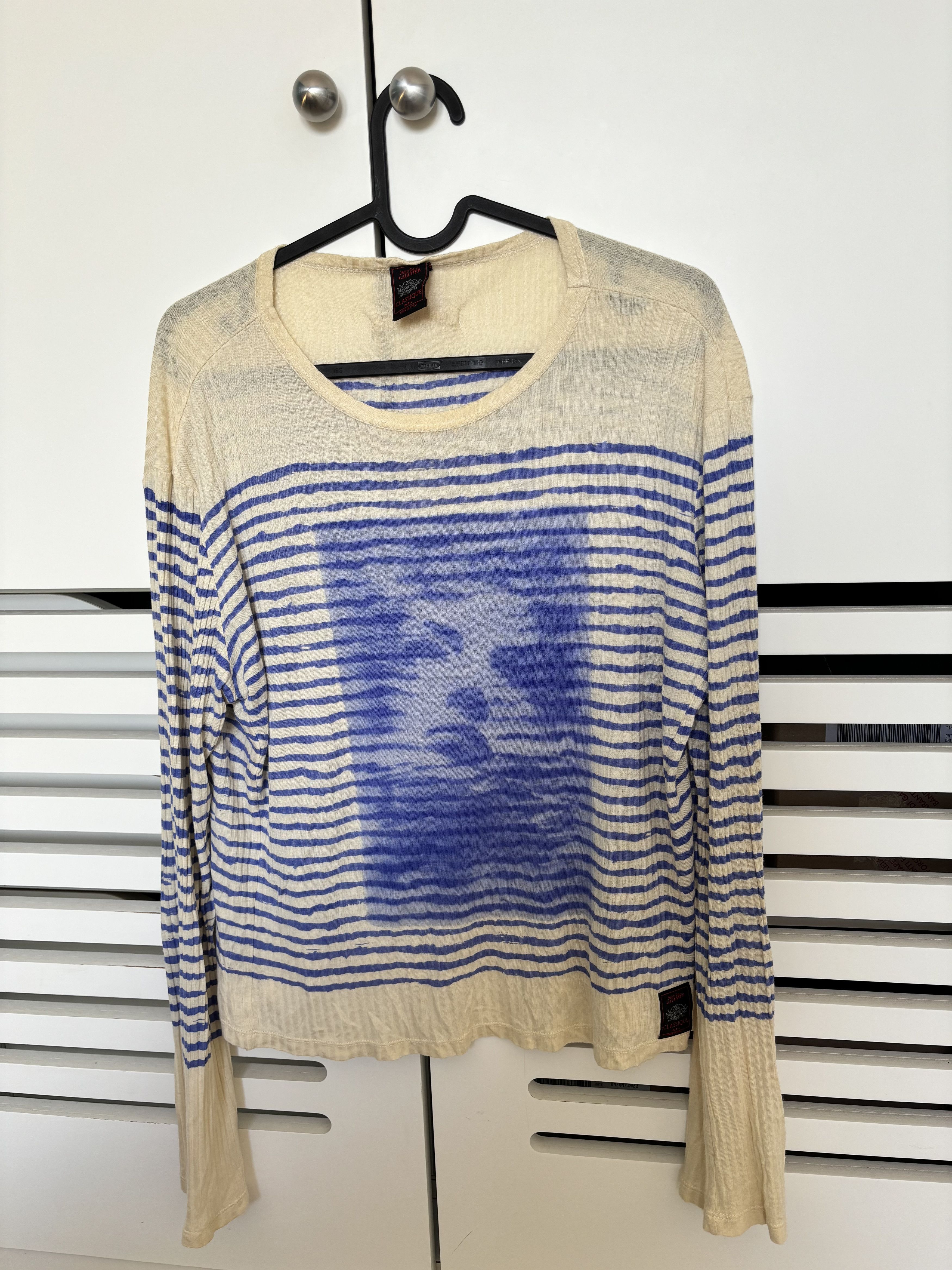image of Jean Paul Gaultier Greta Garbo Print T Shirt. A Really Masterpiece Of Museum in White (Size Medium)
