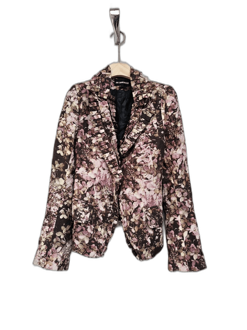 Ann Demeulemeester Ann Demeulemeester Floral Print Women's Jacket-2506 Size S / US 4 / IT 40 - 1 Thumbnail