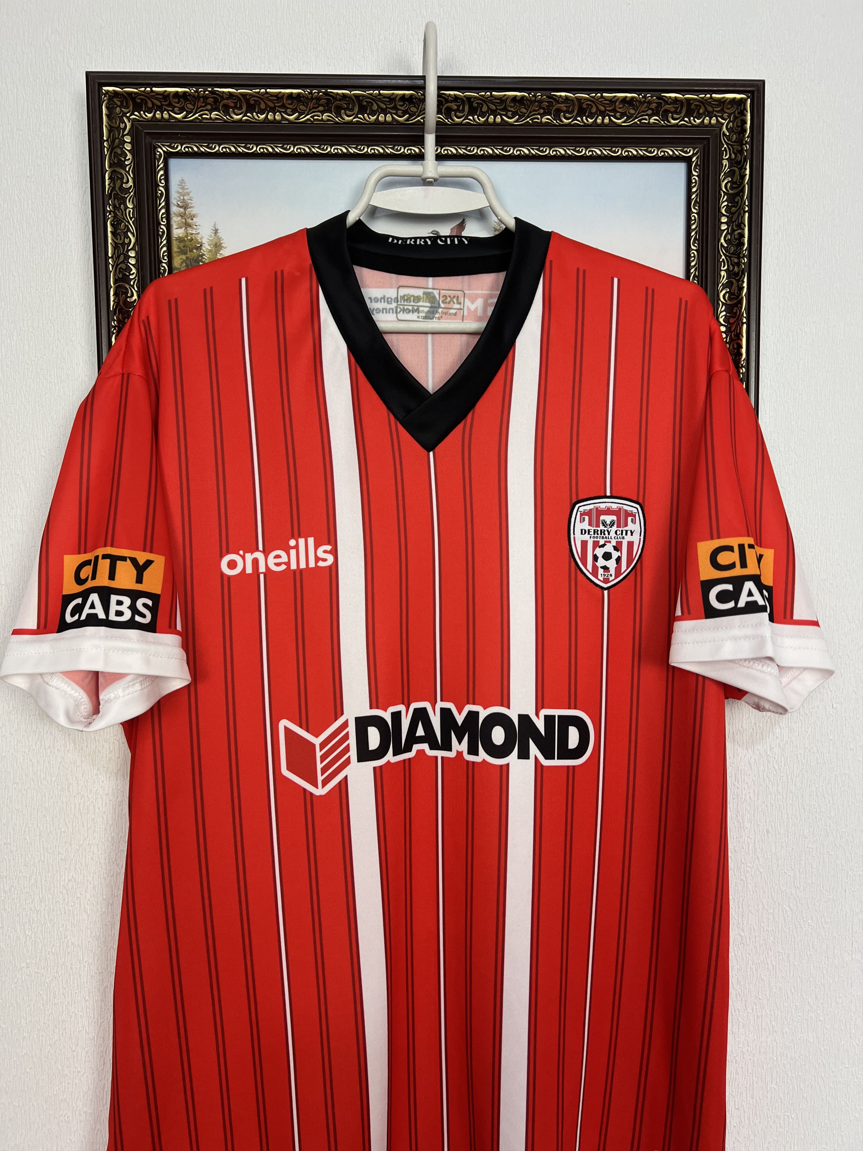 O'Neill O'Neills 2022 Derry City Football Shirt Soccer Jersey Trikot Size US XXL / EU 58 / 5 - 2 Thumbnail