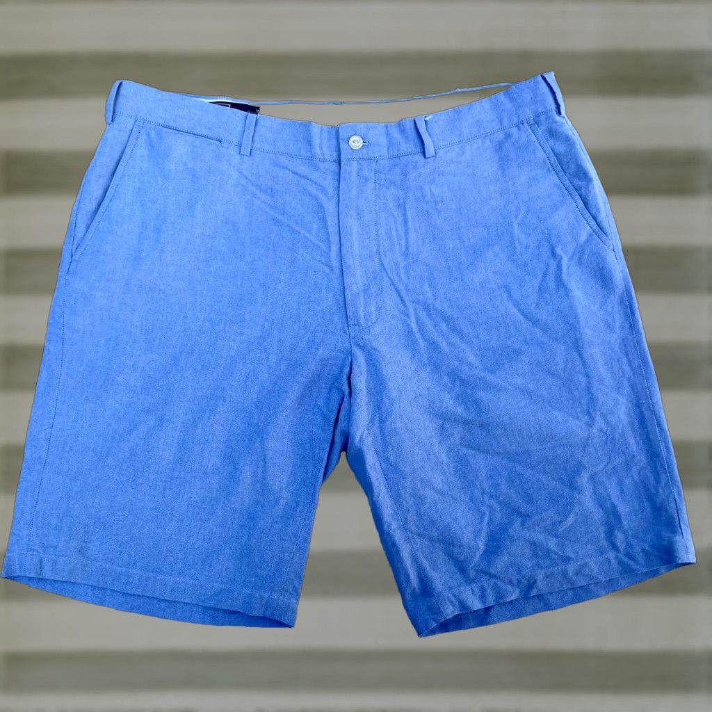Polo Ralph Lauren Polo Ralph Lauren Men's Preston Short Chino 38 Blue 90s Preppy Vintage Polo Ralph Lauren Mens Shorts Sz 38 Inseam 10.5" Flat Front Cotton Size US M / EU 48-50 / 2 - 1 Thumbnail