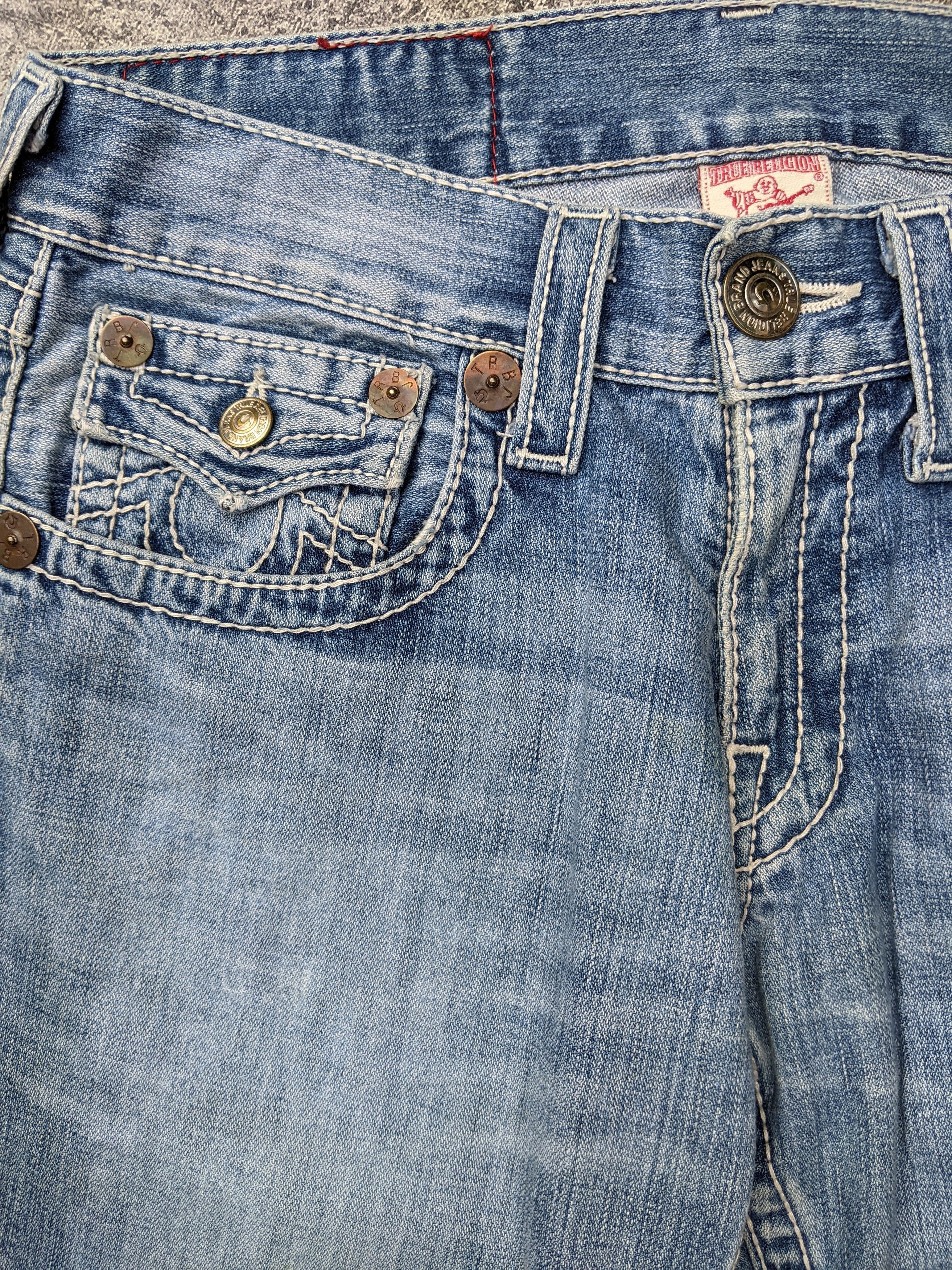 True Religion Vintage Joey Big T Flare Jeans Size US 32 / EU 48 - 5 Thumbnail