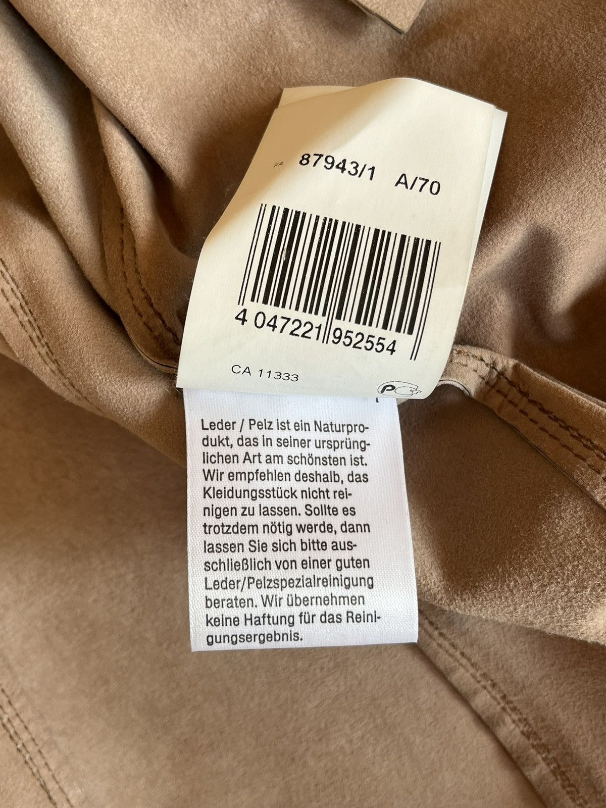 Leather Marc Cain Vintage "Used & Washed" Lamb Nappa Leather Jacket Size S / US 4 / IT 40 - 15 Thumbnail