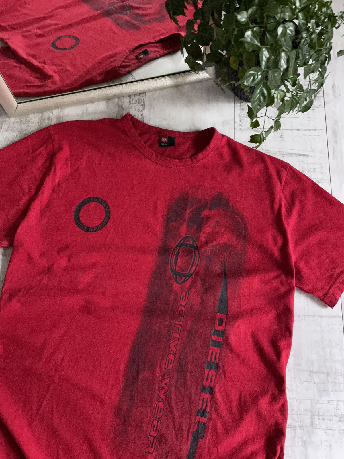 Diesel × Vintage Vintage Y2K Diesel 90’s T-Shirt Active Wear Avant Garde RARE Size US XXL / EU 58 / 5 - 3 Thumbnail