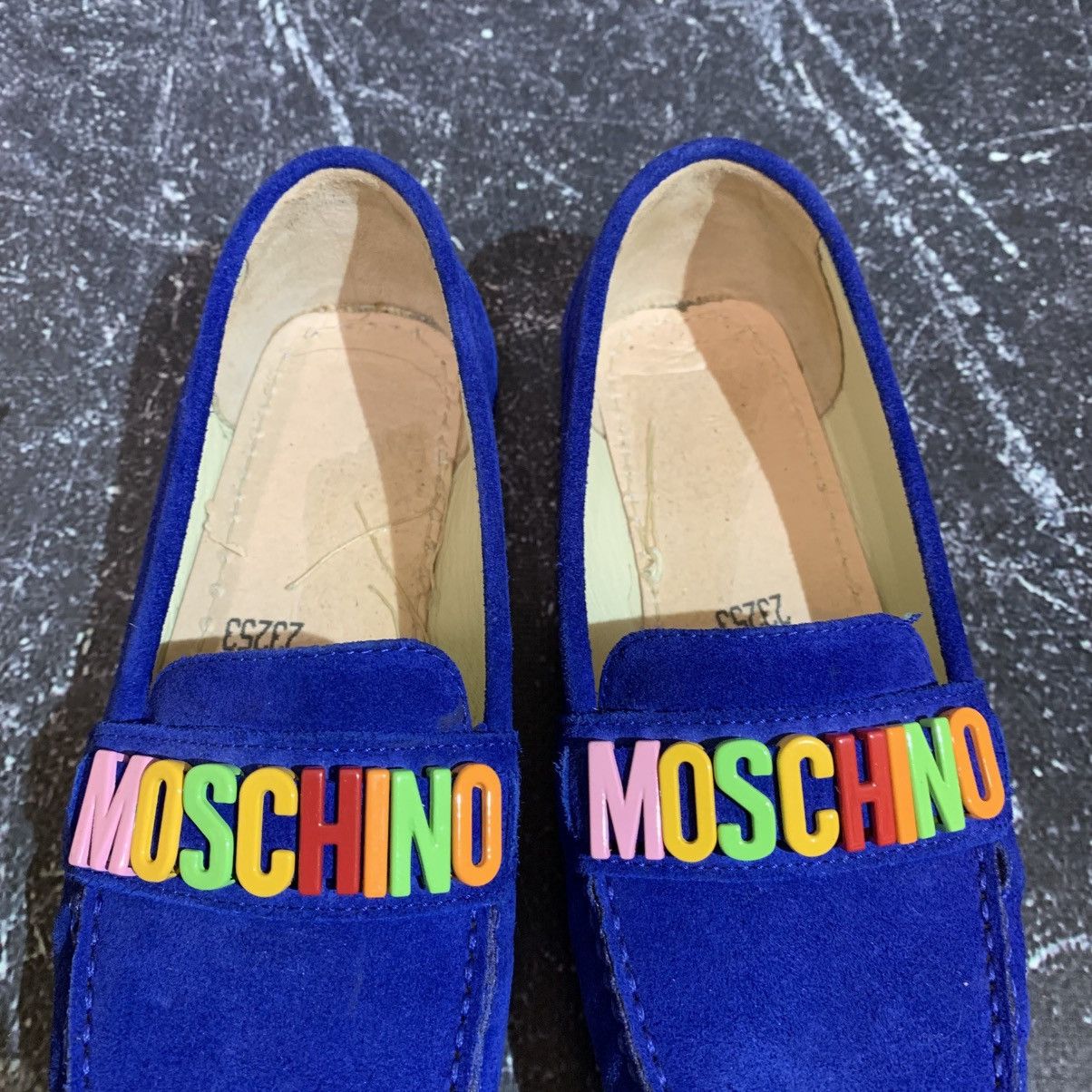 Moschino Moschino Blue Suede Moccasins Loafers Size 35 EU 22 CM Size US 5 / IT 35 - 13 Thumbnail