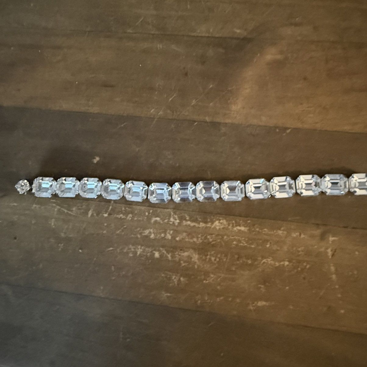 Vintage Vintage Weiss Emerald cut rhinestone bracelet Size ONE SIZE - 8 Thumbnail