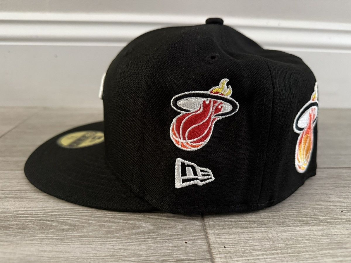 New Era Miami Heat New Era Mashup Vol. 2 Ball & Flame Fitted 7 3/8 Size ONE SIZE - 4 Thumbnail