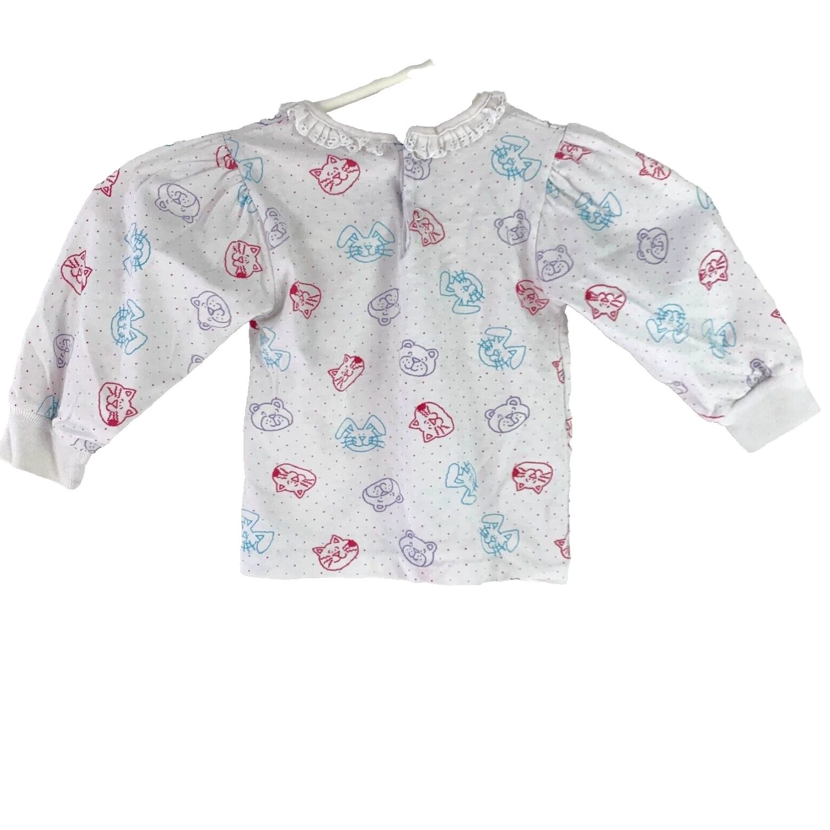 Vintage VINTAGE Buster Brown Kitty Cats Kittens Long Sleeve Shirt 3T Girls White Cotton Blend Size US S / EU 44-46 / 1 - 4 Thumbnail