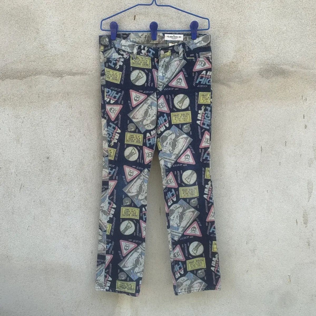 HyperDenim ‼️ RARE 💥 UNDERGROUND HYPE JEANS FULL PRINTED RUGGED PANTS Size US 30 / EU 46 - 1 Thumbnail