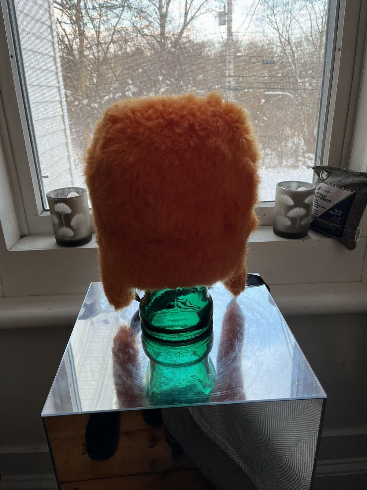 Other SO Faux Shearling Hunters Hat ORANGE Size ONE SIZE - 3 Thumbnail