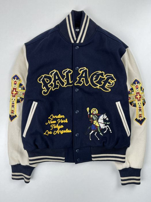 Palace Saint varsity jacket M | Grailed